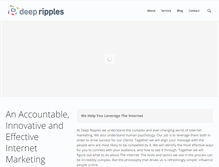 Tablet Screenshot of deepripples.com